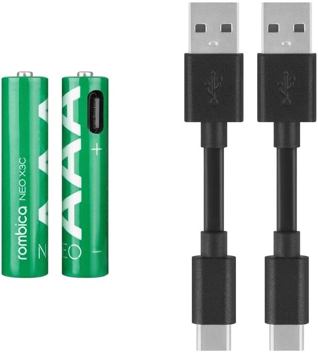 Аккумулятор Rombica NEO X3C (USB Type-C, ААА, 490 мАч, 2 шт.)