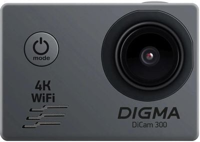 Экшн-камера Digma DiCam 300 4K, WiFi от 2424₽