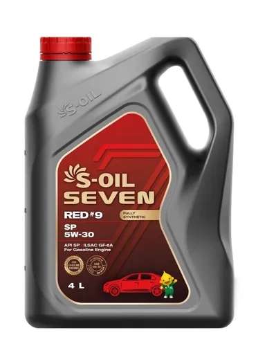 S-OIL SEVEN RED 9 SP 5W-30 Масло моторное, Синтетическое, 4 л (с Ozon Картой)