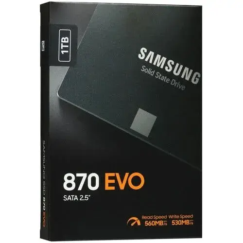 1 ТБ Внутренний SSD-диск 1000 ГБ 2.5" SATA накопитель Samsung 870 EVO