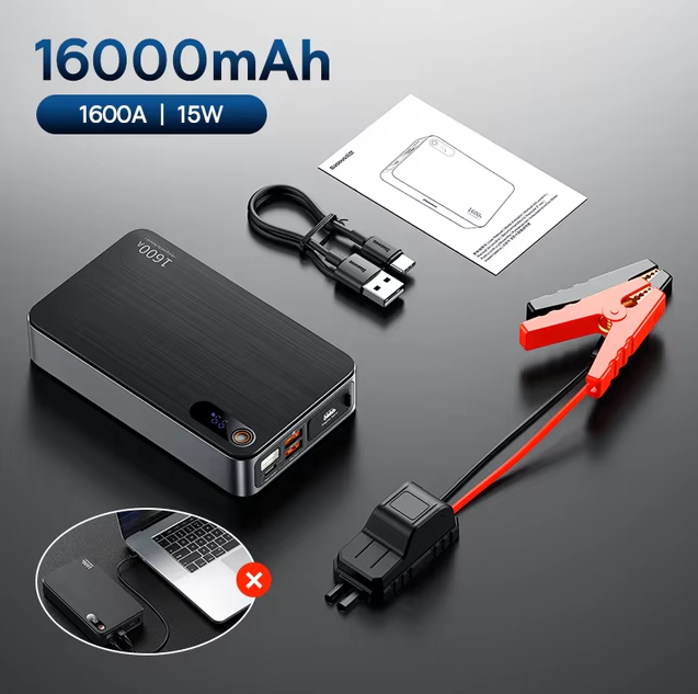 Пусковое устройство Baseus 1600A Jump Starter Power Bank 16000 мАч