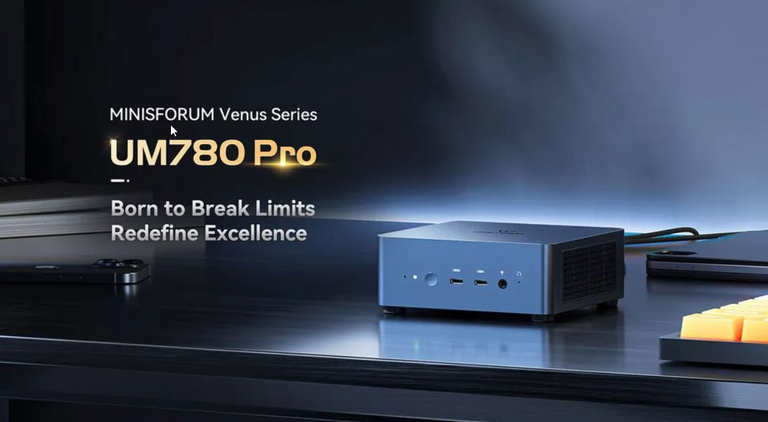 Мини-ПК Minisforum UM780PRO RAM 32 ГБ, SSD 1000 ГБ