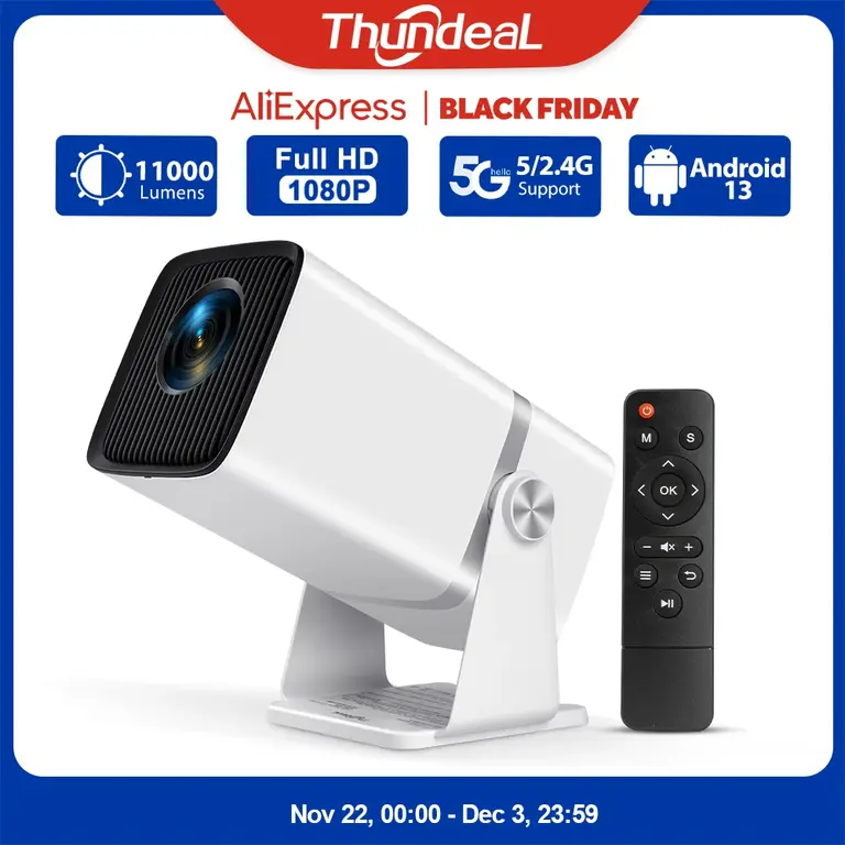 Проектор Thundeal TD80W (FullHD, Android 13, WiFi)