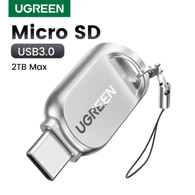 Картридер Ugreen CM331 Micro SD USB-C 3.0 металлической корпус