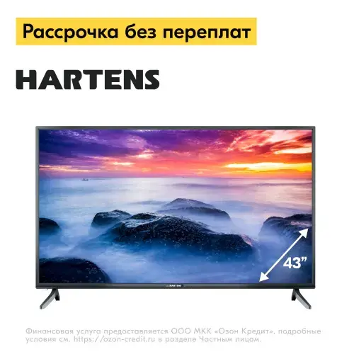 Hartens Телевизор HTY-43F06B-VZ/M 43" Full HD, черный