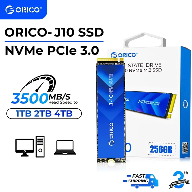 Внутренний твердотельный накопитель Orico M.2 NVMe SSD 1 ТБ PCIe3.0