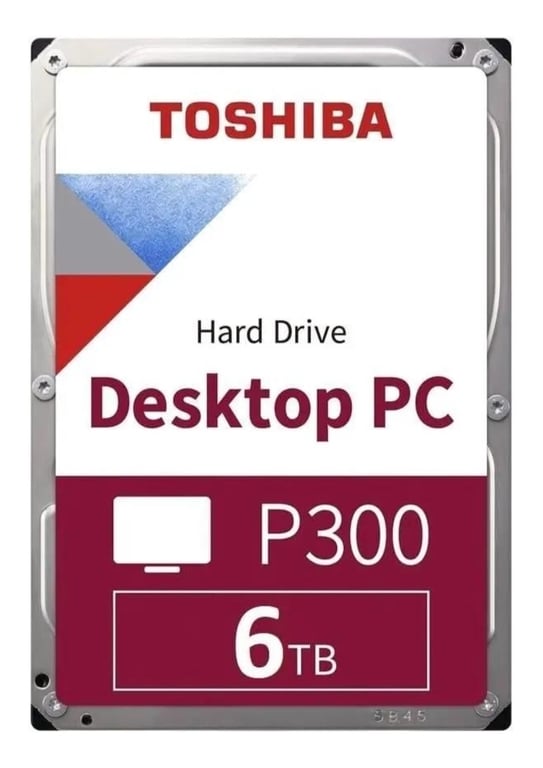 Жёсткий диск Toshiba P300 HDWD260UZSVA, 6ТБ, HDD, SATA III, 3.5"