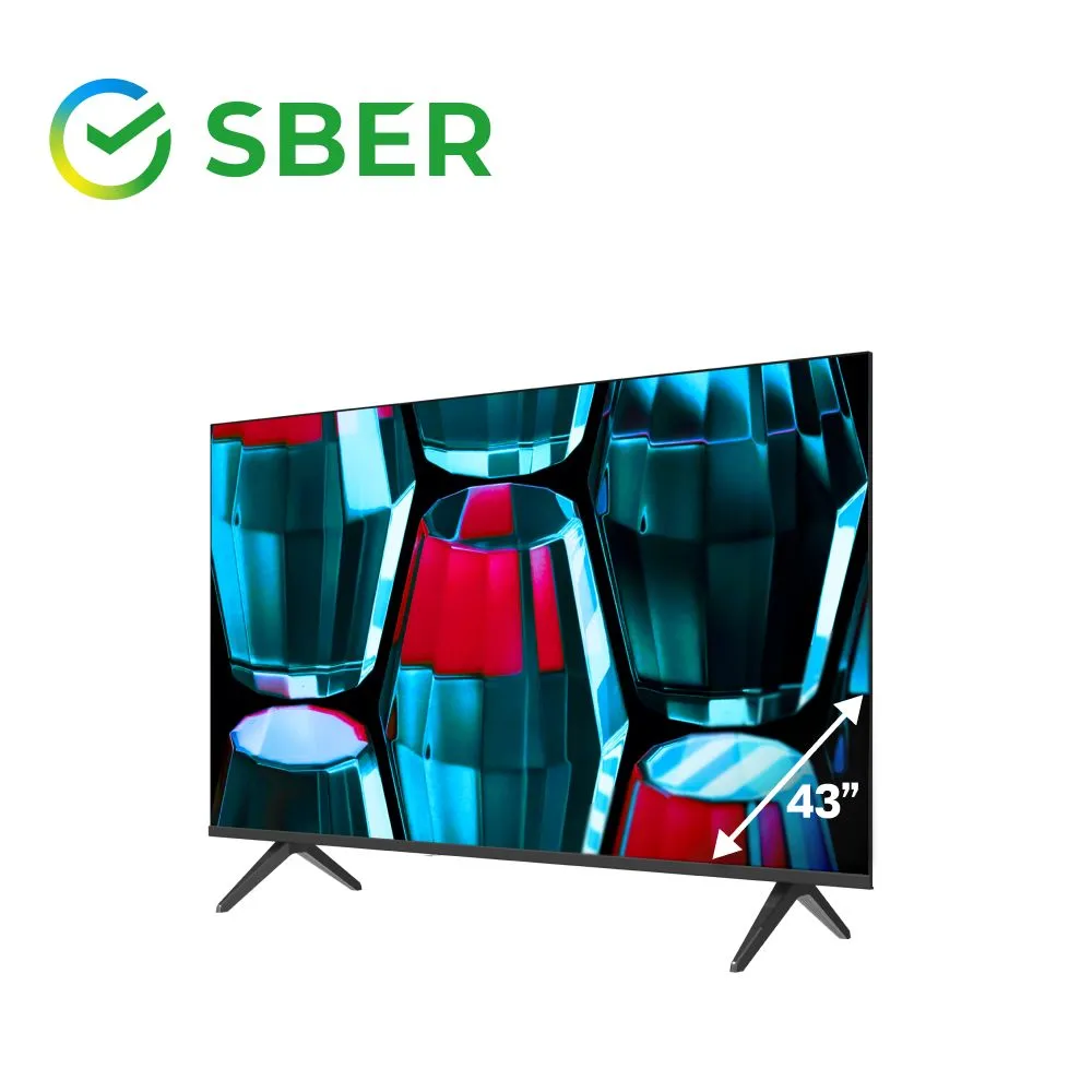 Sber Телевизор SDX-43F2139 43" Full HD, черный