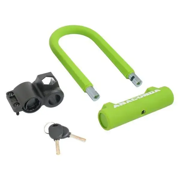 Замок велосипедный всепогодный U-lock Т608 GREEN (Цена с OZON-картой)