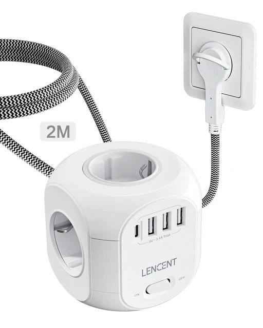 "ДАТЧИК SL-805E-F удлинитель с розетками и USB портами "