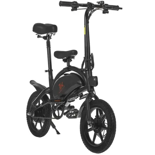 Электровелосипед Kugoo Kirin V1, черный, 14", до 120 кг, 40 км/ч, 7500 мАч, до 35 км