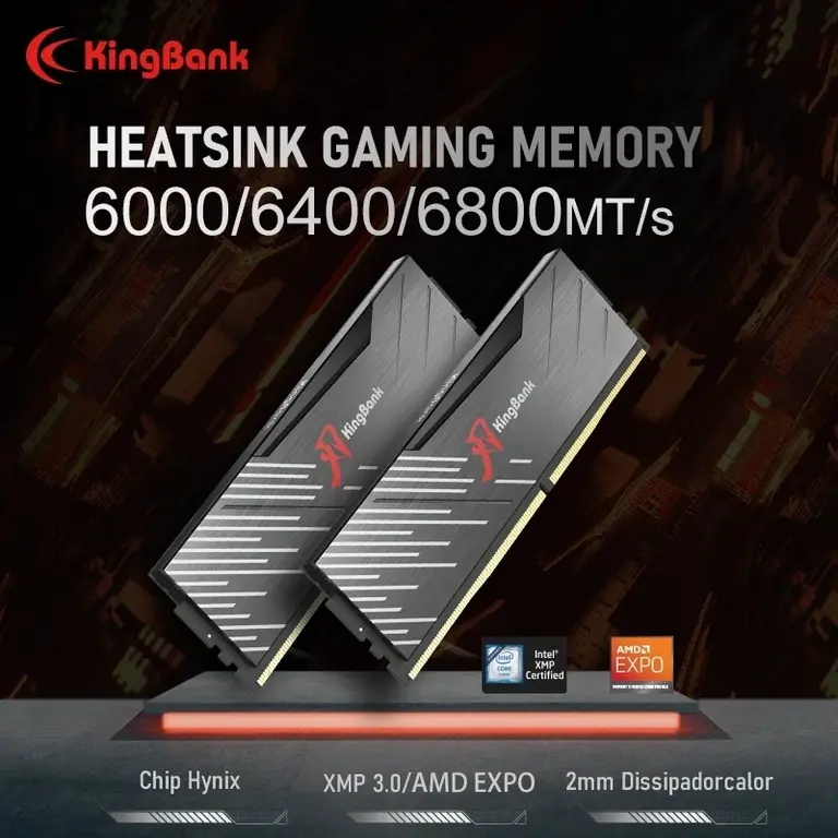 Оперативная память KingBank DDR5 32GB (2x16) 6000MHz Hynix M-die