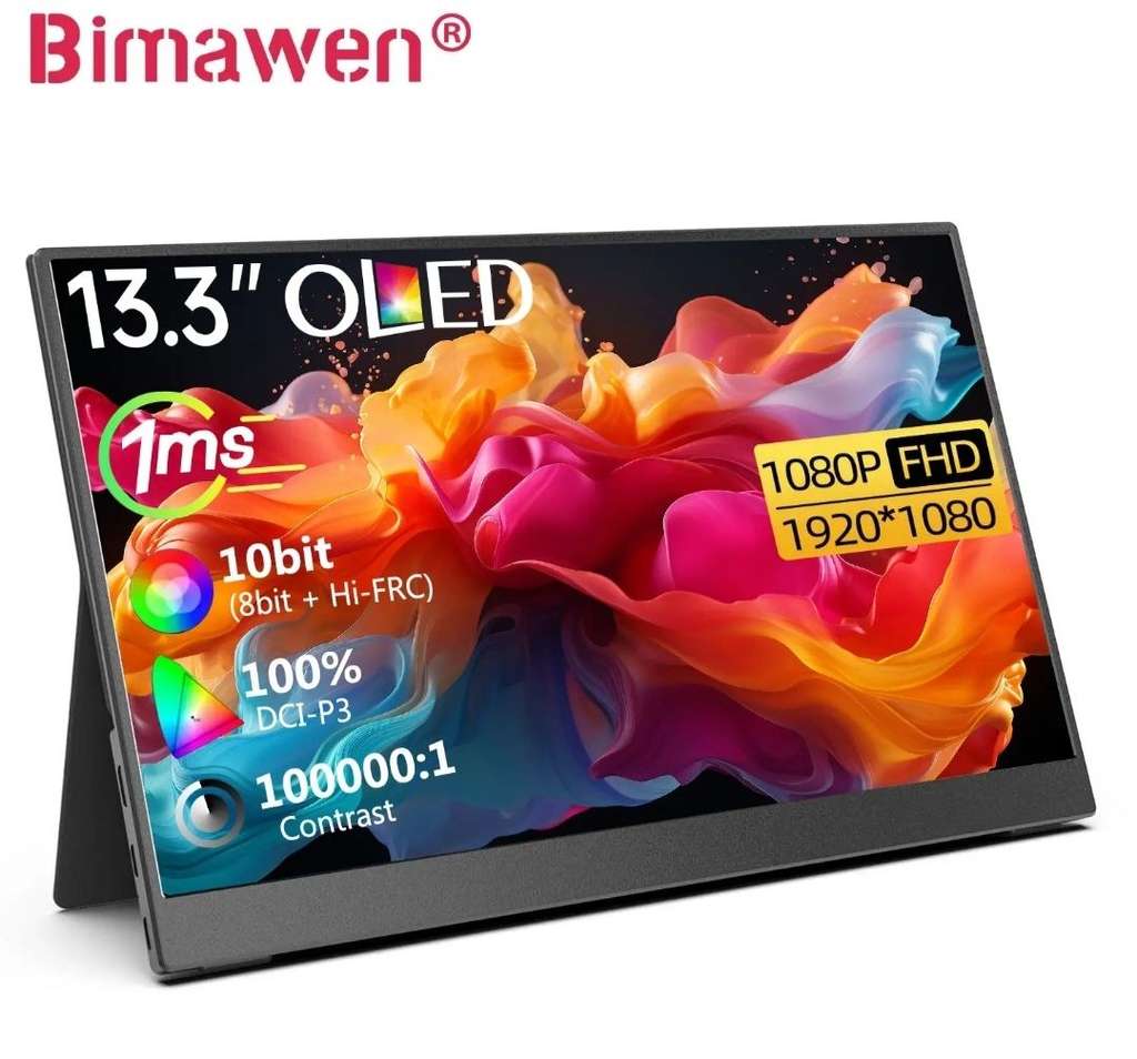 Портативный OLED монитор Bimawen 13,3" (FHD)