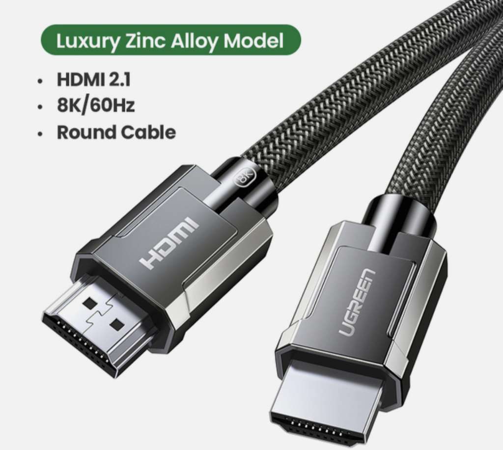 Кабель Ugreen HDMI 2.1 Luxury gray 1m