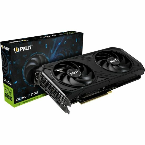 Видеокарта Palit RTX 4070 Super Dual 12 Гб (цена с картой Альфа банка)