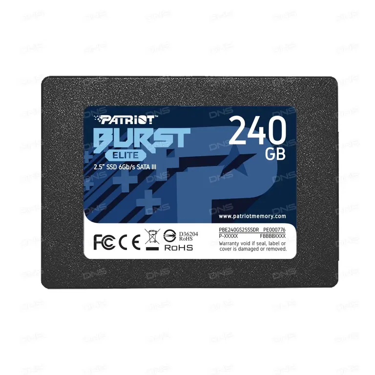 2.5" SATA накопитель Patriot Burst Elite 240 ГБ PBE240GS25SSDR