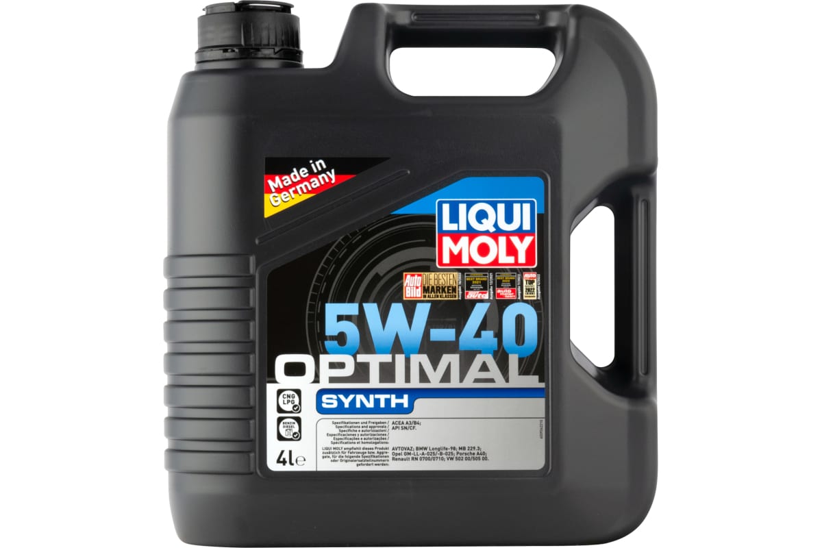 НС-синтетическое моторное масло LIQUI MOLY Optimal Synth 5W-40 4л 3926