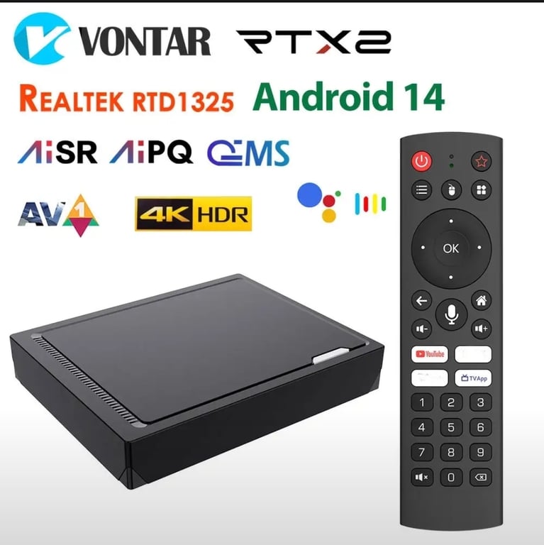 ТВ приставка RT-X2 4/32Гб , гигабитный LAN, 2T2R Wi-Fi, SOC Realtek 1325