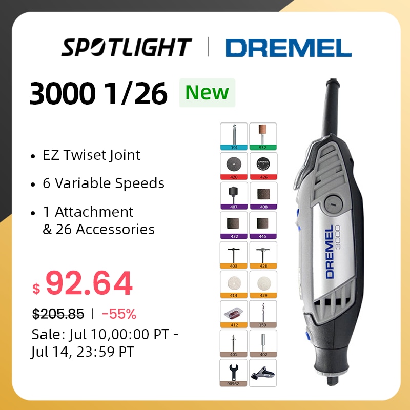 Гравер с набором Dremel 3000 1/26