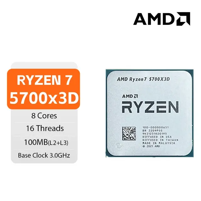 Процессор AMD Ryzen 5700X3D