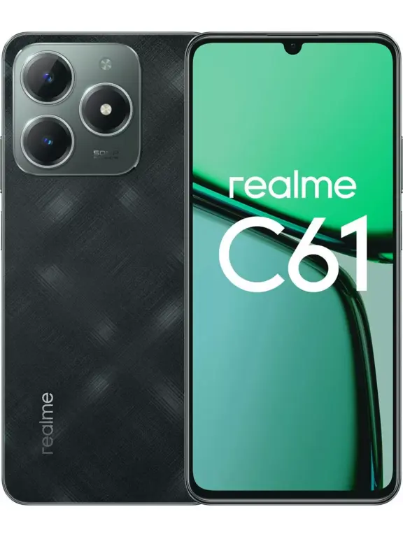 Смартфон realme C61, 6/128 Гб, зеленый (с Вайлдберриз Кошельком)