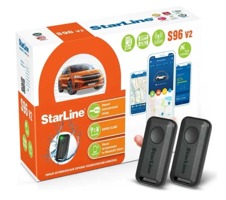 StarLine S96 v2 BT 2CAN+4LIN 2SIM GSM-GPS