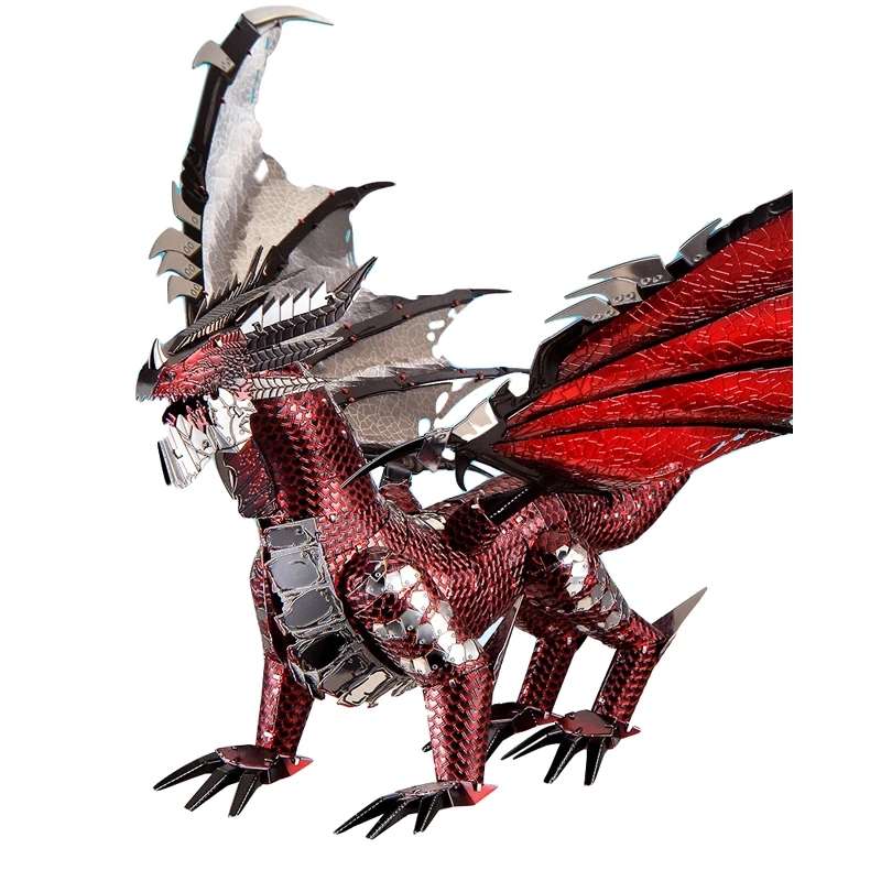 Металлический 3D-пазл Красный дракон