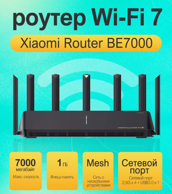 Wi-Fi роутер Xiaomi Router BE7000