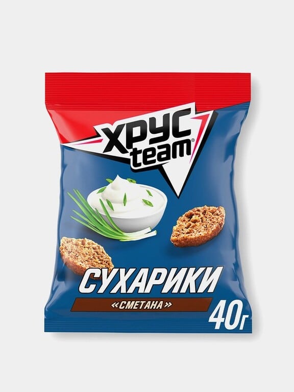 Сухарики Хрусteam "Сметана", 40г