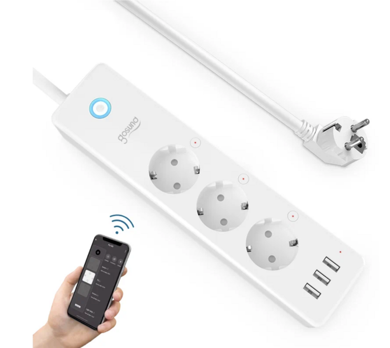 Умный сетевой фильтр Gosund Smart plug P1, 3 розетки, 3 USB разъема (цена может отличаться в зависимости от аккаунта)