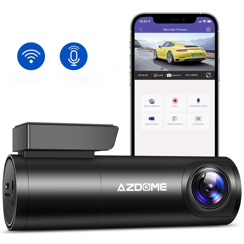 Автомобильный видеорегистратор AZDOME M300, 1296P