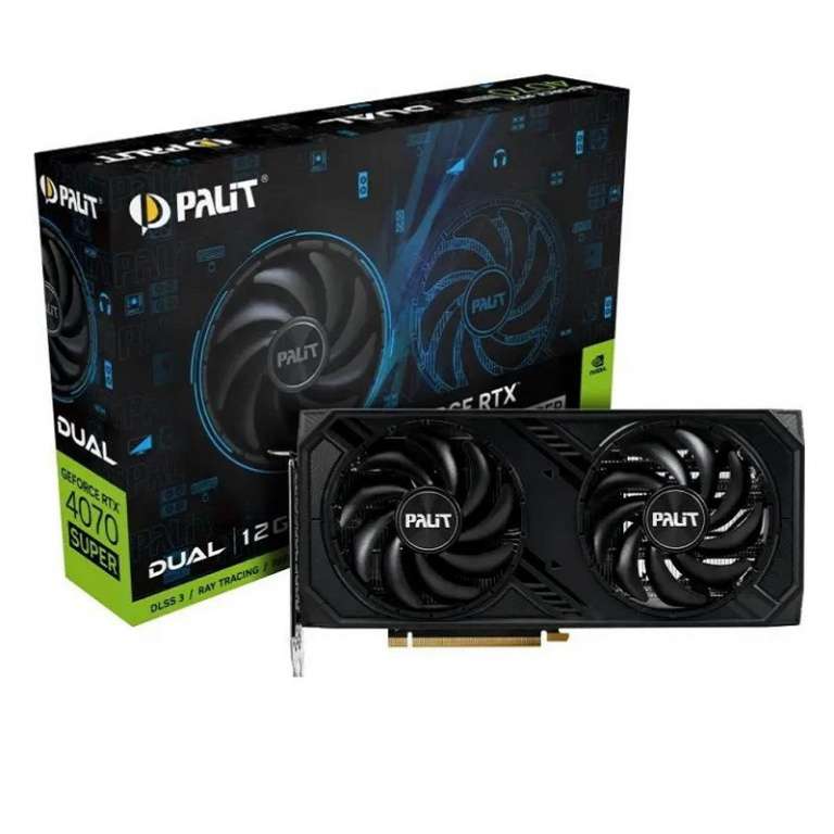 Видеокарта Palit RTX4070 SUPER DUAL 12Gb + 19-37% бонусов