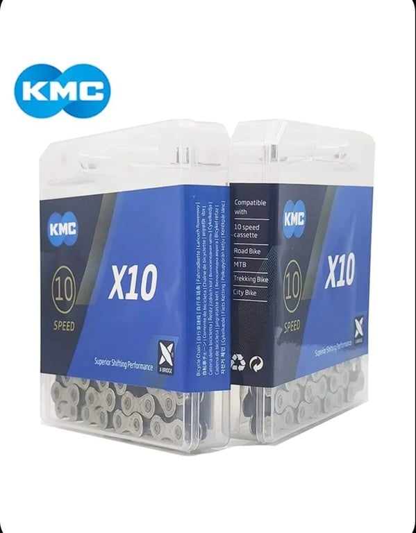 Цепь для горного шоссейного велосипеда KMC X10 116L, 10-скоростная