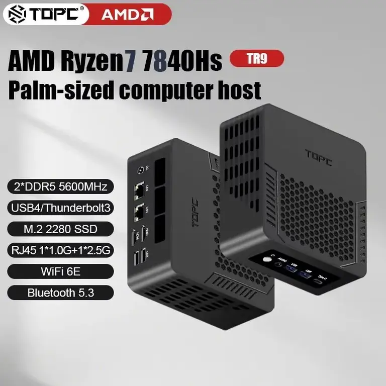 Мини ПК SZBOX (AMD Ryzen 7 7840HS, AMD Radeon 780M, Без ОС) (из-за рубежа)