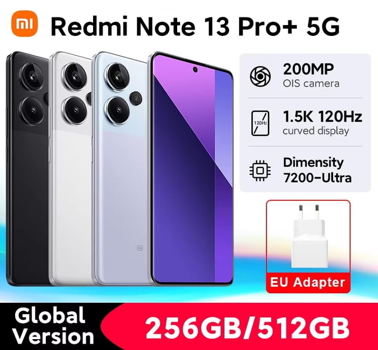 Xiaomi Redmi Note 13 Pro Plus + 5G (12/512 GB) (цена по OZON-карте)