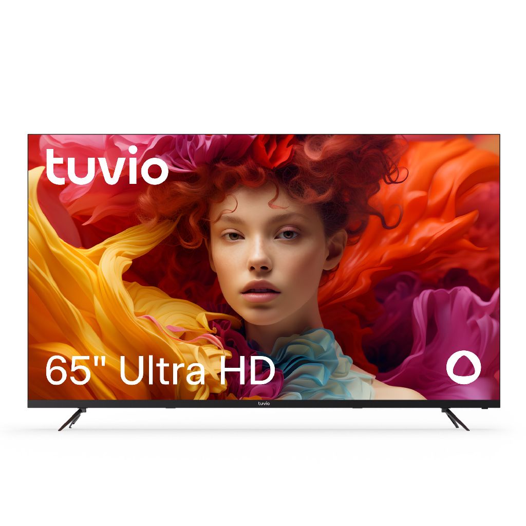 65” Телевизор Tuvio 4K ULTRA HD DLED Frameless на платформе YaOS, TD65UFBSV1, черный