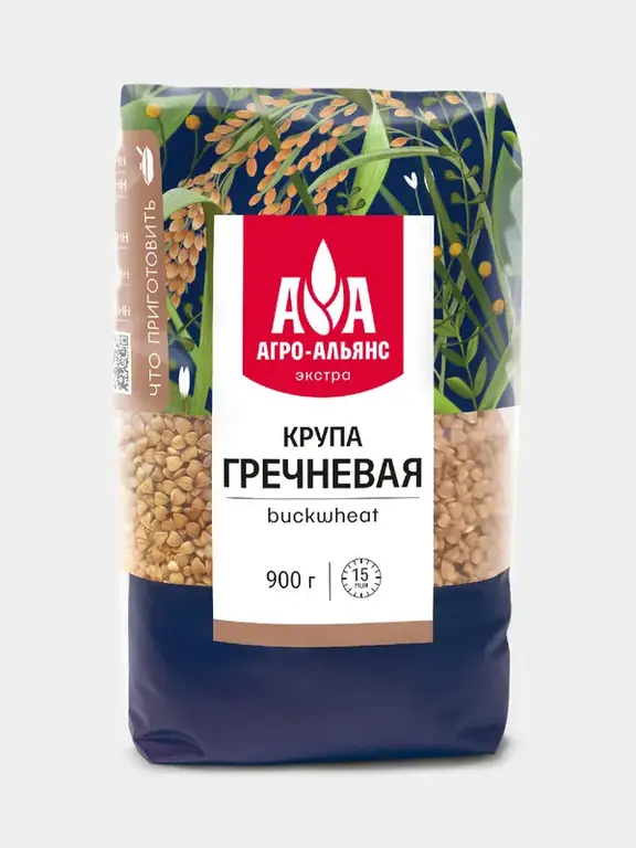 Гречка "Агро-Альянс" Экстра, 900 гр, в "Магнит-Маркете"