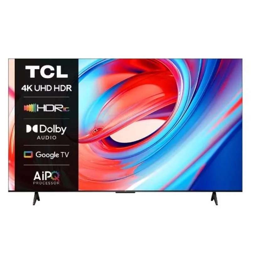 Телевизор TCL 43V6B, 43", LED, 4K Ultra HD, Google TV, черный