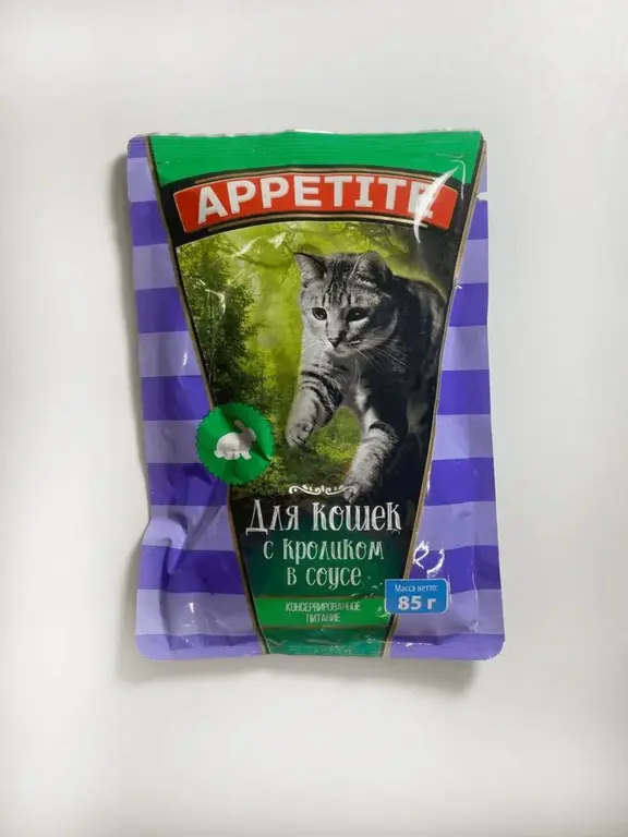 Влажный корм для кошек Appetite, 12 шт.