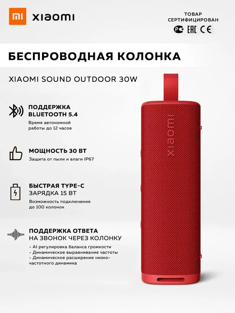 Колонка портативная Xiaomi Sound Outdoor S29D
