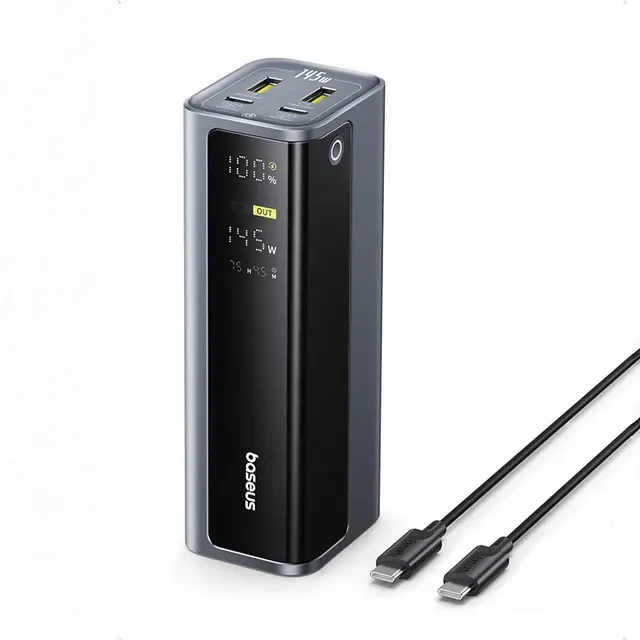 Внешний аккумулятор Baseus EnerGeek GP12 (20800 мАч, 145 Вт, до 4 устройств)