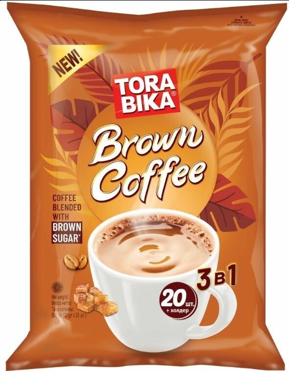 Кофейный напиток Torabika Brown Coffee 3в1, 20 саше