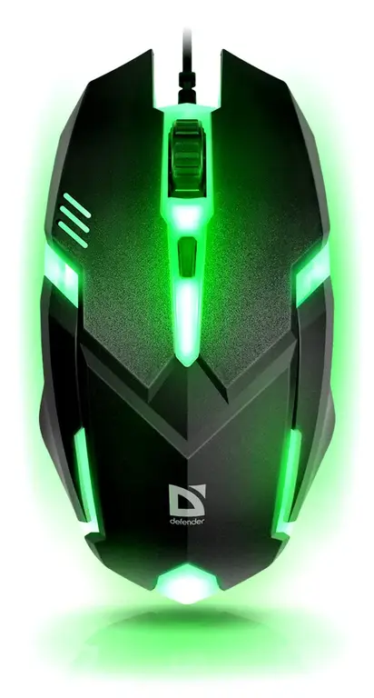 Игровая мышь компьютерная Defender Cyber, 1600 dpi (с Озон картой)