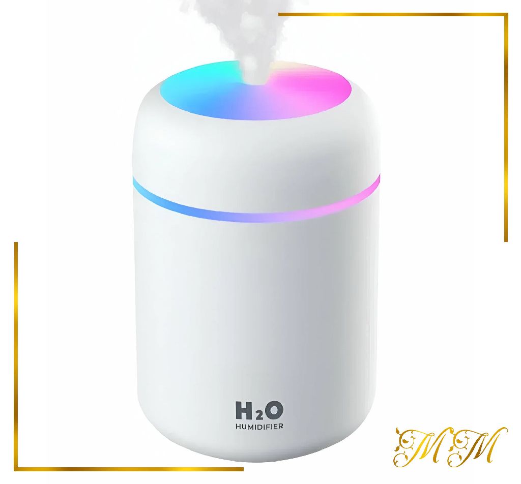 "Мини-увлажнитель воздуха с подсветкой HUMIDIFIER H2O белый "