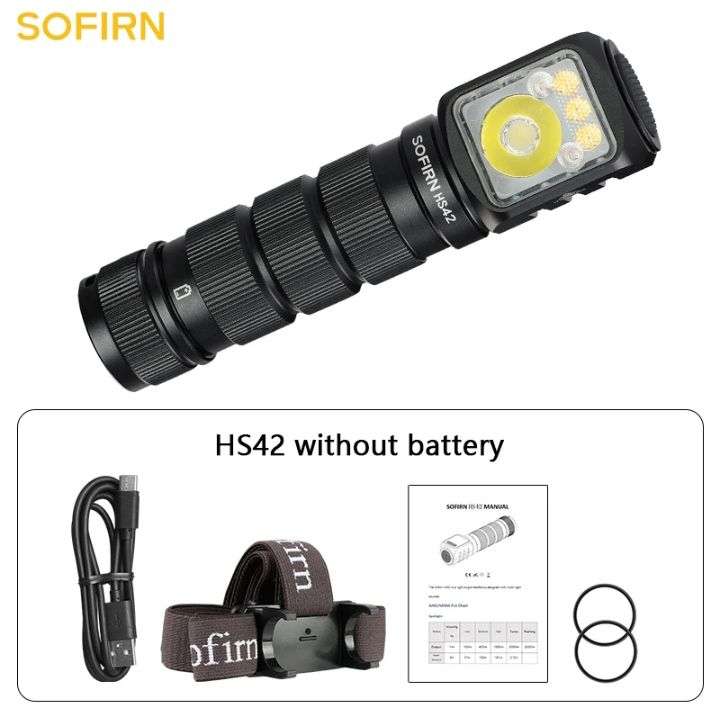 Налобный фонарь SOFIRN HS42, 18650 лм, USB C