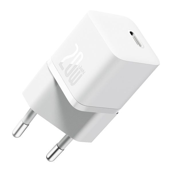 Сетевое зарядное устройство Baseus GaN5 Fast Charger (mini) 1C 20W Moon White