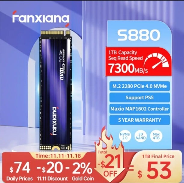 SSD накопитель Fanxiang S500Pro 256 Гб