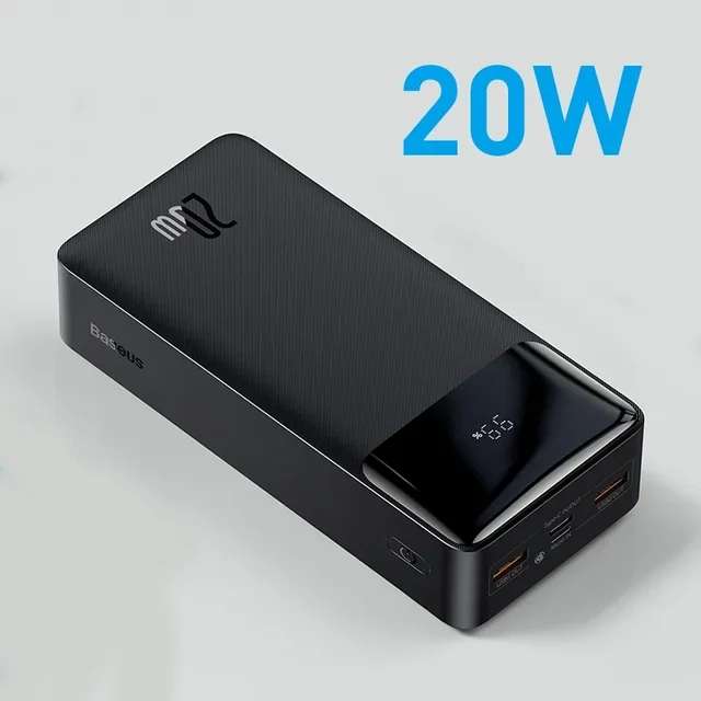 Внешний аккумулятор Baseus Bipow Digital Display Power bank на 20 Вт с поддержкой быстрой зарядки, 30000 мАч