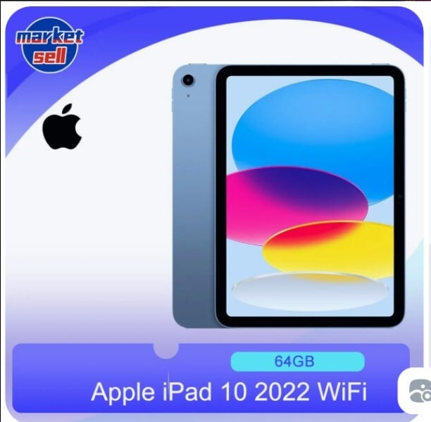 Планшет iPad 10 wifi, 64GB 2022 (цена с ozon картой) (из-за рубежа)