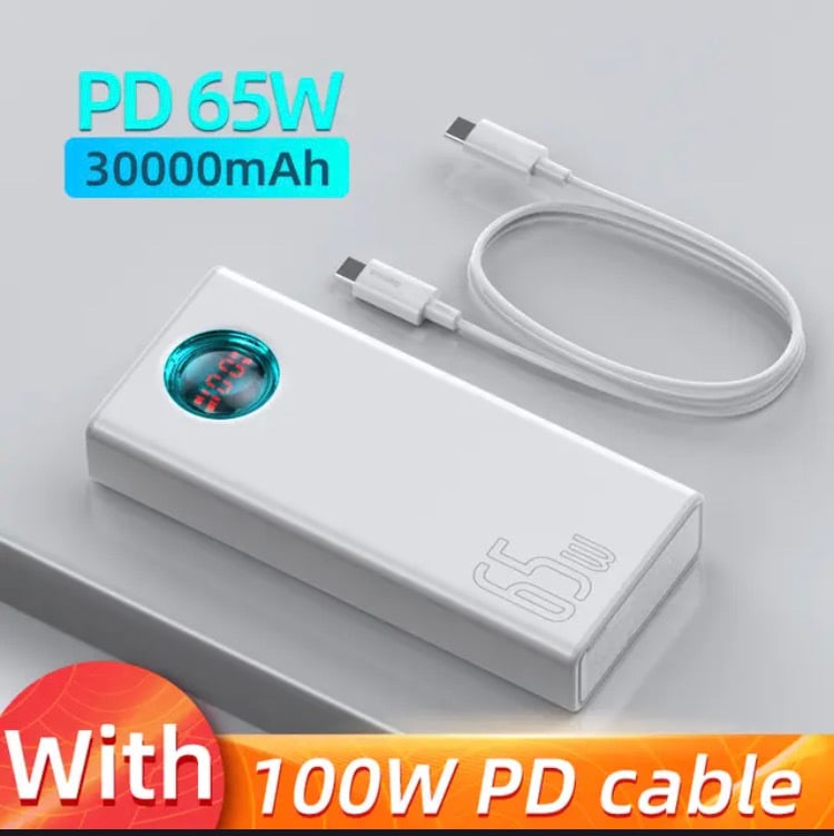 Внешний аккумулятор Baseus 30000mAh 65W PD